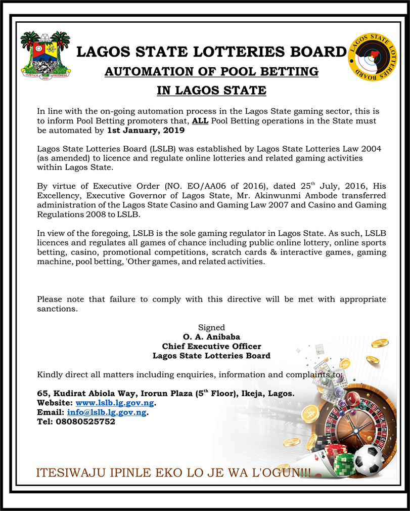 Automation of Pool Betting in Lagos State